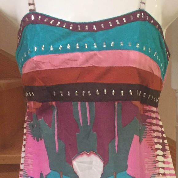 ⬇️PriceDrop⬇️💕HOST POST💕🛍2 for $35🛍Slip on Multicoloured summer maxi dress - Picture 3 of 6